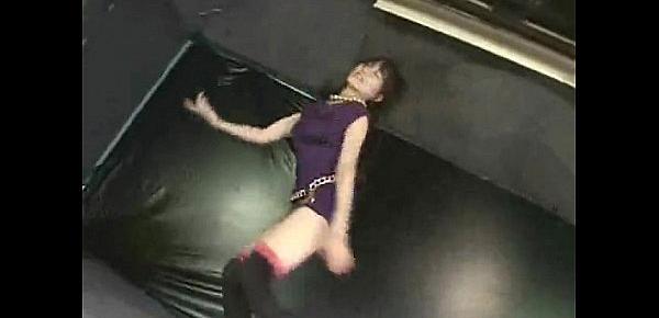  Japanese girl dancing enema